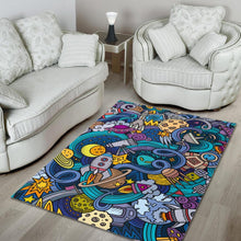 Load image into Gallery viewer, Abstract Cartoon Galaxy Space Print Area Rug
