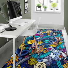 Load image into Gallery viewer, Abstract Cartoon Galaxy Space Print Area Rug
