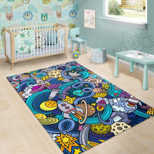 Load image into Gallery viewer, Abstract Cartoon Galaxy Space Print Area Rug
