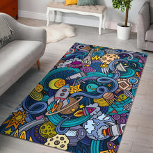 Load image into Gallery viewer, Abstract Cartoon Galaxy Space Print Area Rug
