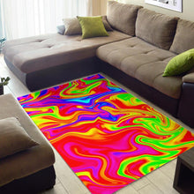 Load image into Gallery viewer, Abstract Colorful Liquid Trippy Print Area Rug
