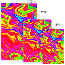 Load image into Gallery viewer, Abstract Colorful Liquid Trippy Print Area Rug
