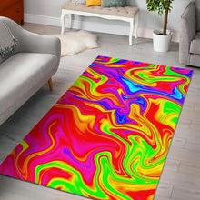 Load image into Gallery viewer, Abstract Colorful Liquid Trippy Print Area Rug
