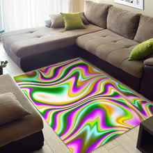 Load image into Gallery viewer, Abstract Holographic Liquid Trippy Print Area Rug

