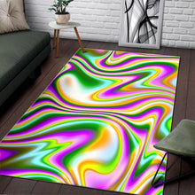 Load image into Gallery viewer, Abstract Holographic Liquid Trippy Print Area Rug

