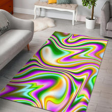 Load image into Gallery viewer, Abstract Holographic Liquid Trippy Print Area Rug
