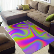 Load image into Gallery viewer, Abstract Holographic Trippy Print Area Rug
