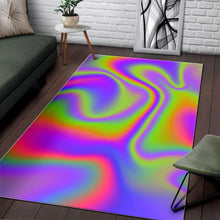 Load image into Gallery viewer, Abstract Holographic Trippy Print Area Rug
