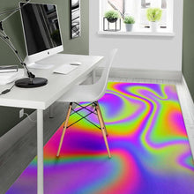 Load image into Gallery viewer, Abstract Holographic Trippy Print Area Rug

