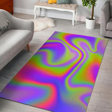 Load image into Gallery viewer, Abstract Holographic Trippy Print Area Rug
