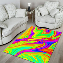 Load image into Gallery viewer, Abstract Liquid Trippy Print Area Rug

