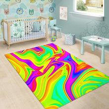 Load image into Gallery viewer, Abstract Liquid Trippy Print Area Rug

