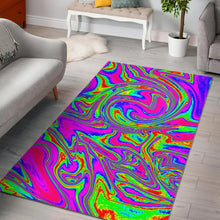 Load image into Gallery viewer, Abstract Psychedelic Liquid Trippy Print Area Rug
