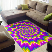 Load image into Gallery viewer, Abstract Spiral Moving Optical Illusion Area Rug
