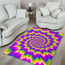 Load image into Gallery viewer, Abstract Spiral Moving Optical Illusion Area Rug
