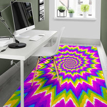 Load image into Gallery viewer, Abstract Spiral Moving Optical Illusion Area Rug
