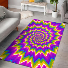 Load image into Gallery viewer, Abstract Spiral Moving Optical Illusion Area Rug
