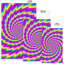 Load image into Gallery viewer, Abstract Twisted Moving Optical Illusion Area Rug
