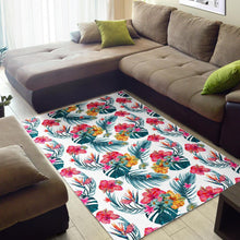 Load image into Gallery viewer, Aloha Hawaii Floral Pattern Print Area Rug
