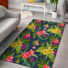 Load image into Gallery viewer, Aloha Hawaiian Flowers Pattern Print Area Rug
