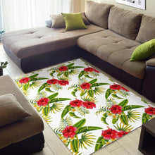 Load image into Gallery viewer, Aloha Hibiscus Tropical Pattern Print Area Rug
