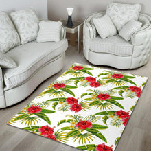 Load image into Gallery viewer, Aloha Hibiscus Tropical Pattern Print Area Rug
