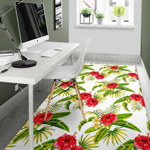 Load image into Gallery viewer, Aloha Hibiscus Tropical Pattern Print Area Rug
