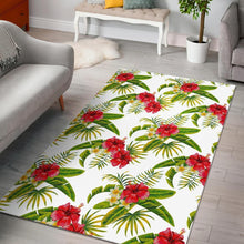 Load image into Gallery viewer, Aloha Hibiscus Tropical Pattern Print Area Rug
