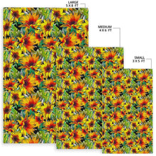 Load image into Gallery viewer, Autumn Sunflower Pattern Print Area Rug

