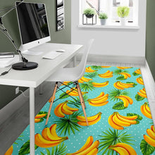 Load image into Gallery viewer, Banana Palm Leaf Pattern Print Area Rug
