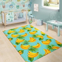 Load image into Gallery viewer, Banana Palm Leaf Pattern Print Area Rug
