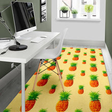 Load image into Gallery viewer, Beige Watercolor Pineapple Pattern Print Area Rug
