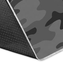 Load image into Gallery viewer, Black And Grey Camouflage Print Area Rug
