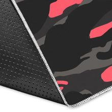 Load image into Gallery viewer, Black And Pink Camouflage Print Area Rug
