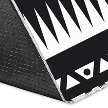 Load image into Gallery viewer, Black And White Aztec Pattern Print Area Rug
