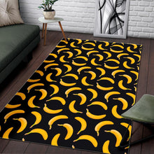 Load image into Gallery viewer, Black Banana Pattern Print Area Rug
