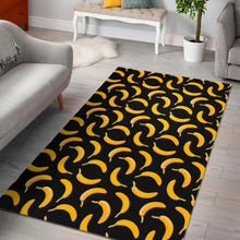Load image into Gallery viewer, Black Banana Pattern Print Area Rug
