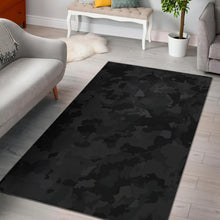 Load image into Gallery viewer, Black Camouflage Print Area Rug

