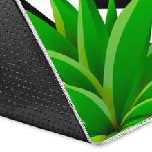 Load image into Gallery viewer, Black Geometric Pineapple Pattern Print Area Rug
