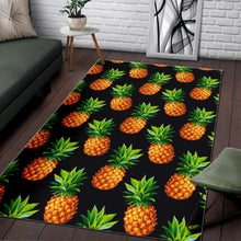 Load image into Gallery viewer, Black Pineapple Pattern Print Area Rug
