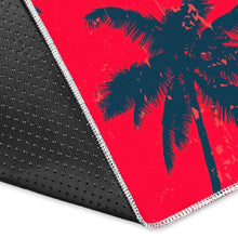 Load image into Gallery viewer, Black Red Palm Tree Pattern Print Area Rug

