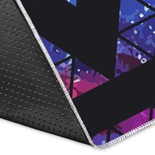 Load image into Gallery viewer, Black Triangle Galaxy Space Print Area Rug

