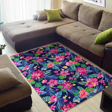 Load image into Gallery viewer, Blossom Tropical Flower Pattern Print Area Rug
