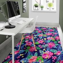 Load image into Gallery viewer, Blossom Tropical Flower Pattern Print Area Rug
