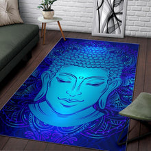 Load image into Gallery viewer, Blue Buddha Print Area Rug
