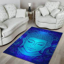 Load image into Gallery viewer, Blue Buddha Print Area Rug
