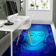Load image into Gallery viewer, Blue Buddha Print Area Rug
