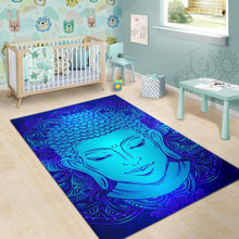 Load image into Gallery viewer, Blue Buddha Print Area Rug
