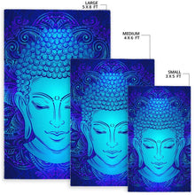 Load image into Gallery viewer, Blue Buddha Print Area Rug
