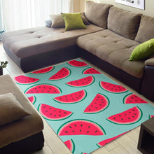 Load image into Gallery viewer, Blue Cute Watermelon Pattern Print Area Rug
